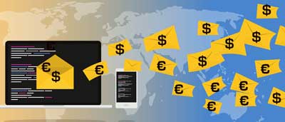 cartoon of money
        leaving computer