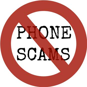 prohibit sign phone scam