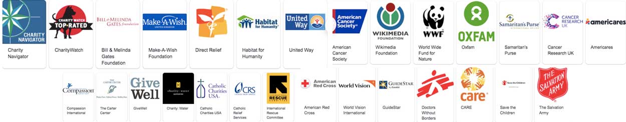 many logos across page