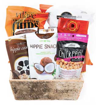 tasty treats in basket