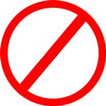 prohibited sign