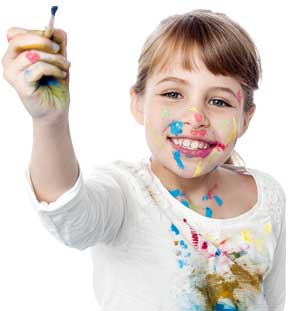 girl painting