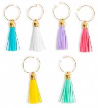 Tassel Glass Markers, Set of 6