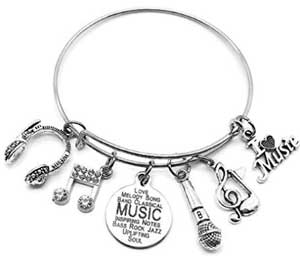 Musical Microphone Bangle Bracelet