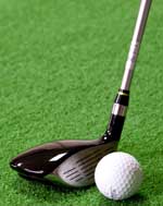 close up of golf club