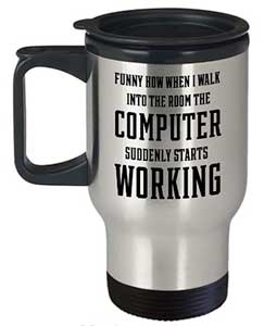 A funny mug to drink from